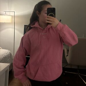 Lonely ghost pink hoodie